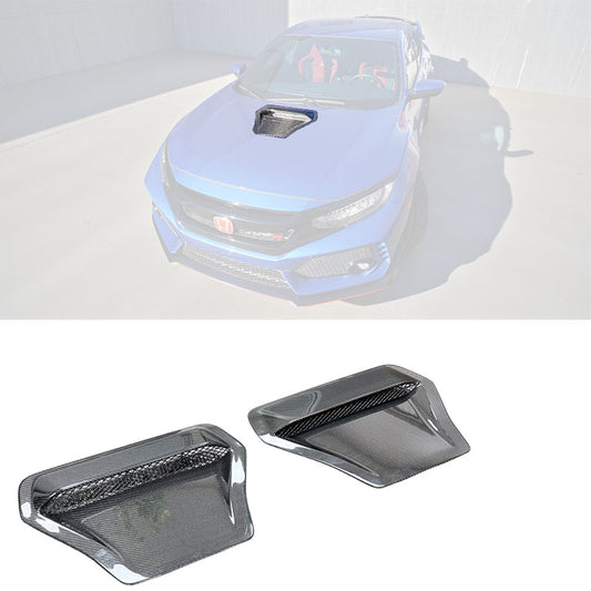 引擎蓋進氣罩 碳纖維 Dry Carbon Fiber 2017-2021 Civic Typer FK8