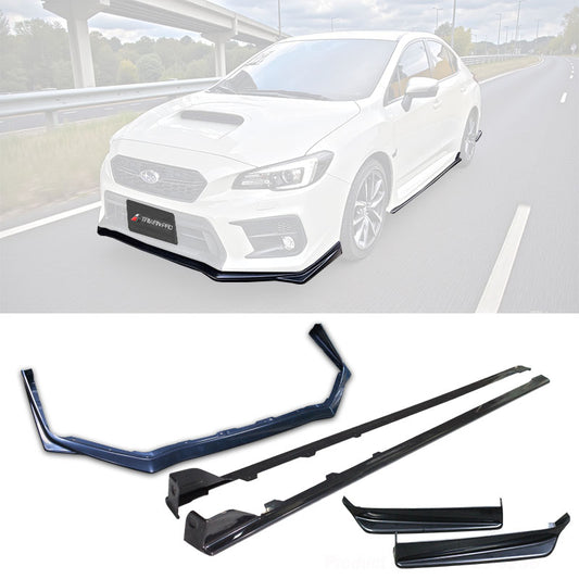 ST款套裝 前下巴+側裙+後下巴+後下擾流板 2018-2021 Subaru WRX/STI