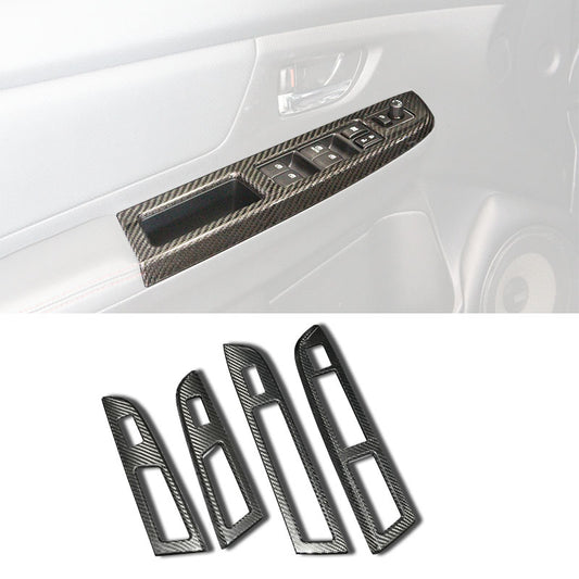 前後門電動窗飾蓋 碳纖維熱壓卡夢 Dry Carbon 2014-2017 Subaru WRX