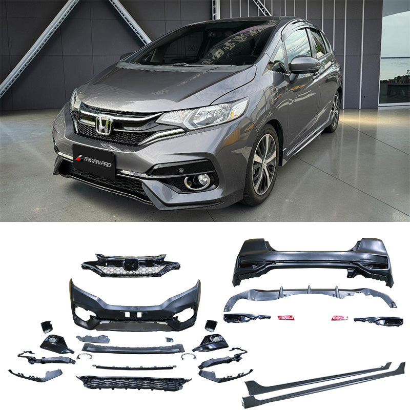 RS樣式 前保桿+後保桿+側裙 2014-2020 Honda Fit