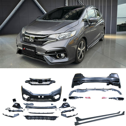 RS樣式 前保桿+後保桿+側裙 2014-2020 Honda Fit