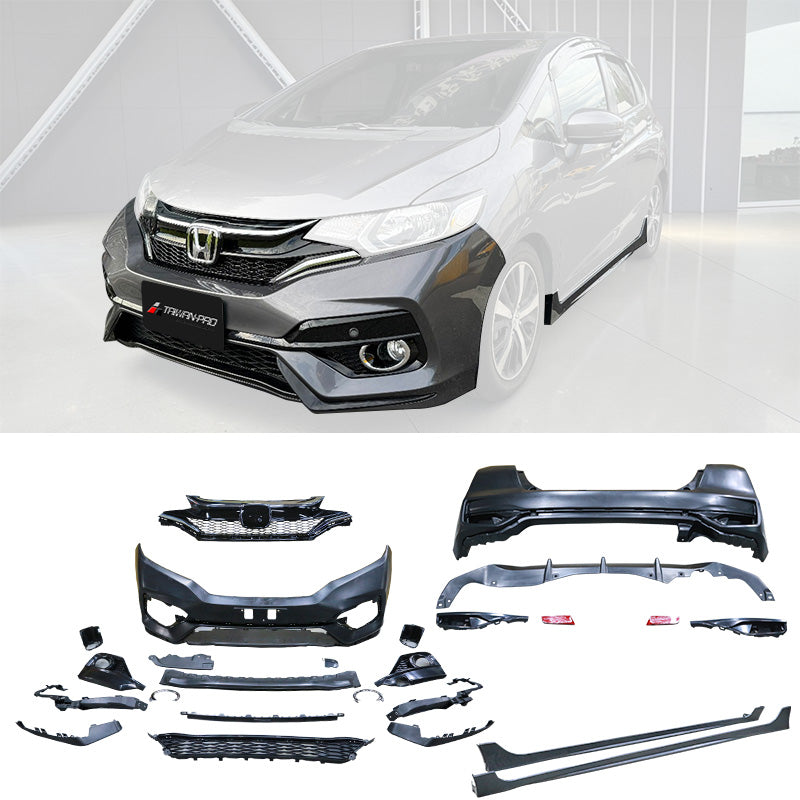 RS樣式 前保桿+後保桿+側裙 2014-2020 Honda Fit