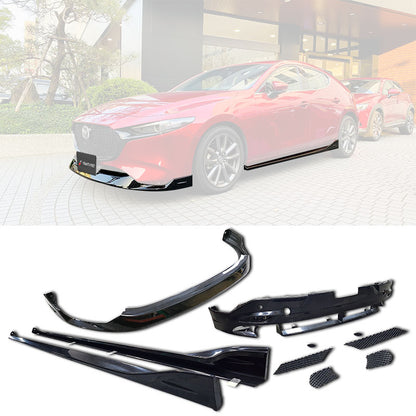 MZ款套裝組 前下巴+側裙+後下巴  2019-2026 Mazda3 5門