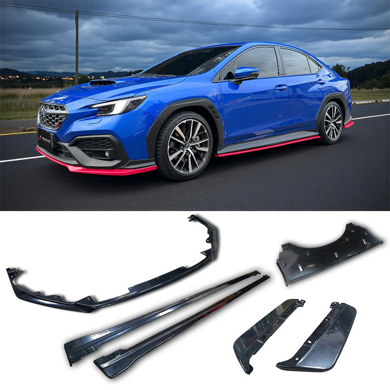ST款套裝組 前下巴+側裙+後下巴 +後擾流板 2022-2026 Subaru WRX