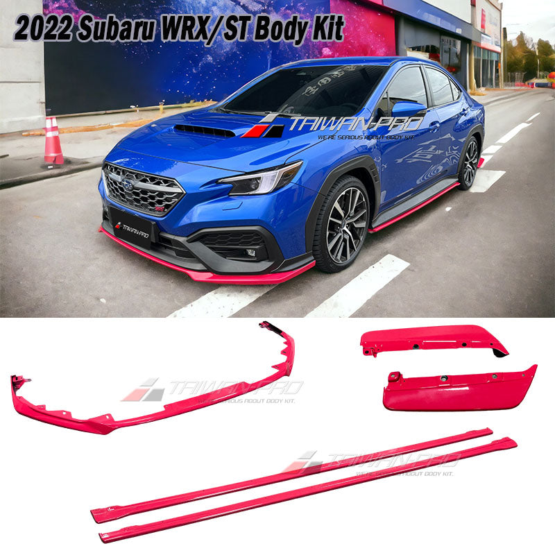 ST款套裝組 前下巴+側裙+後下巴 +後擾流板 2022-2026 Subaru WRX