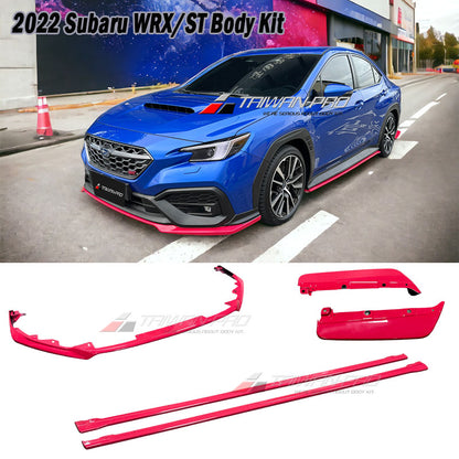 ST款套裝組 前下巴+側裙+後下巴 +後擾流板 2022-2026 Subaru WRX