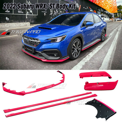 ST款套裝組 前下巴+側裙+後下巴 +後擾流板 2022-2026 Subaru WRX