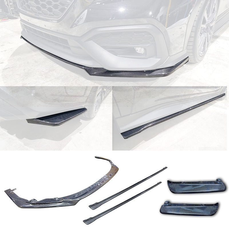 ST款碳纖維卡夢套裝組 前下巴+側裙+後下巴 2022-2026 Subaru WRX