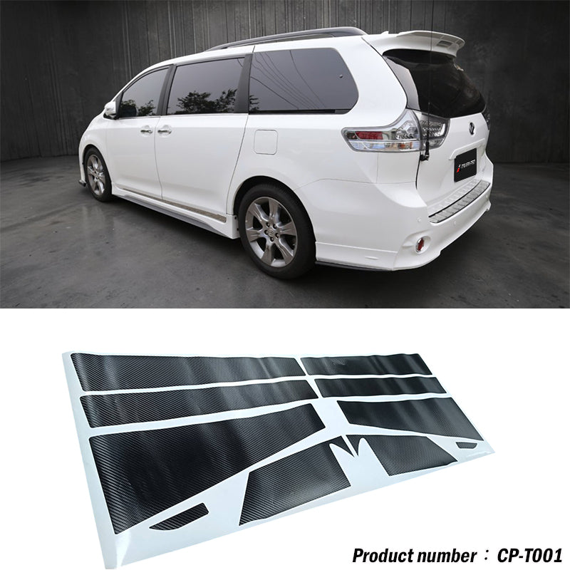 ABC柱 Carbon 貼紙 2011-2020 Toyota Sienna