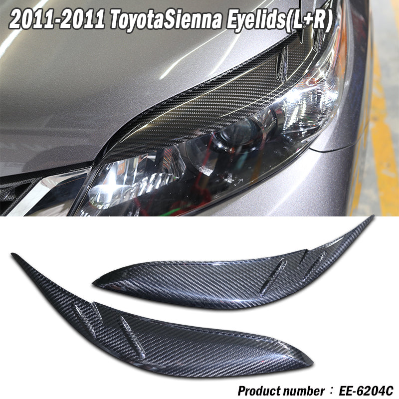 燈眉 碳纖維熱壓 Dry Carbon/ABS 2011-2020 Toyota Sienna