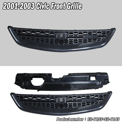 蜂巢網水箱罩+集風罩 2001-2003 Honda Civic 2/4門