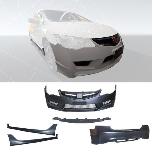 T-R前保+水罩+側裙+後保 2006-2011 Honda Civic