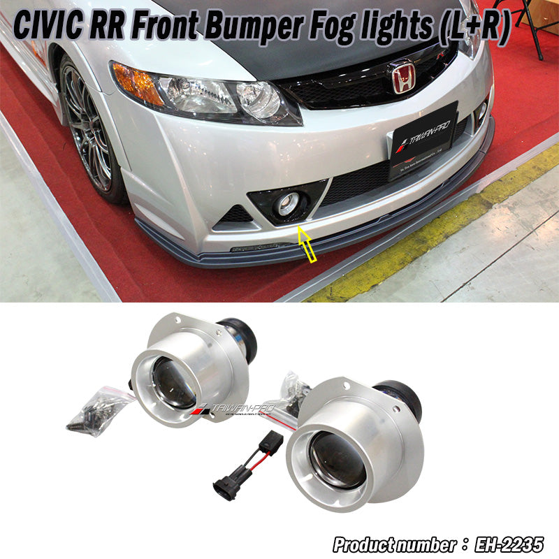 H11鍍鉻霧燈  2006-2015 Honda Civic 八代 九代RR保桿專用
