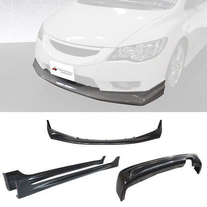 T-R前下巴+MU後中包+MU側裙組 2009-2011 Honda Civic