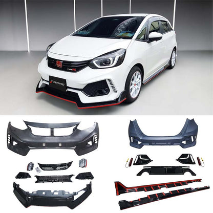 T-R款式前保+後保+側群+排氣管 套裝組 2021-2023 Honda Fit