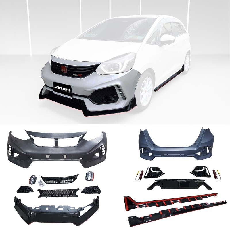 T-R款式前保+後保+側群+排氣管 套裝組 2021-2023 Honda Fit