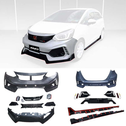 T-R款式前保+後保+側群+排氣管 套裝組 2021-2023 Honda Fit