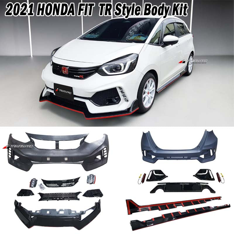 T-R款式前保+後保+側群+排氣管 套裝組 2021-2023 Honda Fit