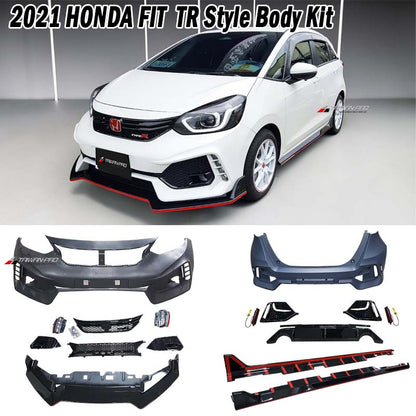T-R款式前保+後保+側群+排氣管 套裝組 2021-2023 Honda Fit