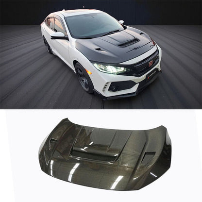 VR款引擎蓋 碳纖維 Carbon Fiber 2017-2021 Civic Typer FK8