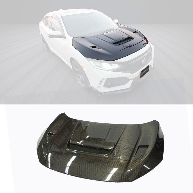 VR款引擎蓋 碳纖維 Carbon Fiber 2017-2021 Civic Typer FK8