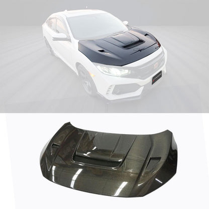 VR款引擎蓋 碳纖維 Carbon Fiber 2017-2021 Civic Typer FK8