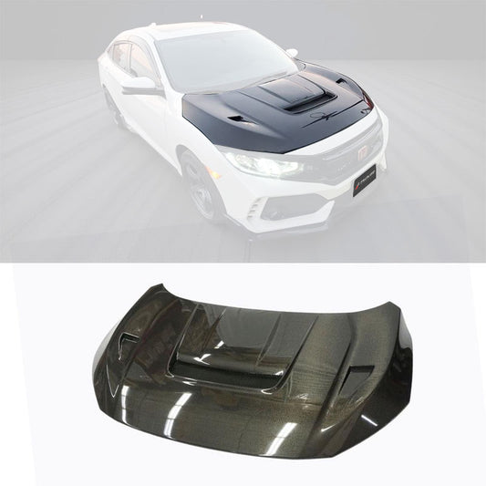 VR款引擎蓋 碳纖維 Carbon Fiber 2017-2021 Civic Typer FK8