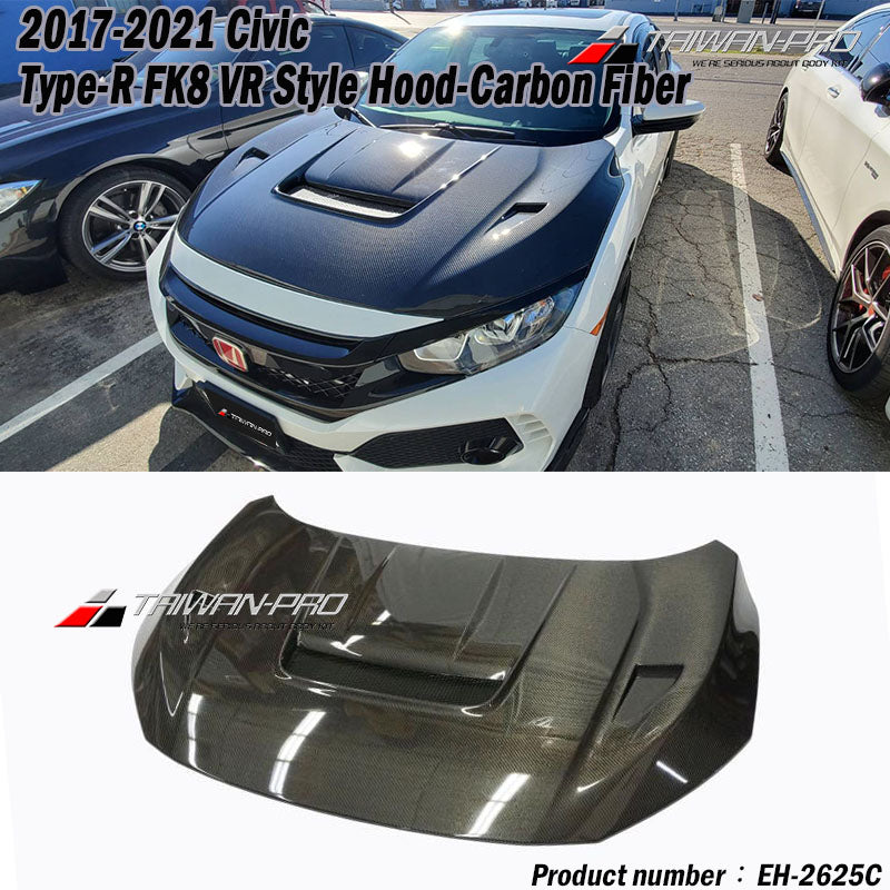 VR款引擎蓋 碳纖維 Carbon Fiber 2017-2021 Civic Typer FK8