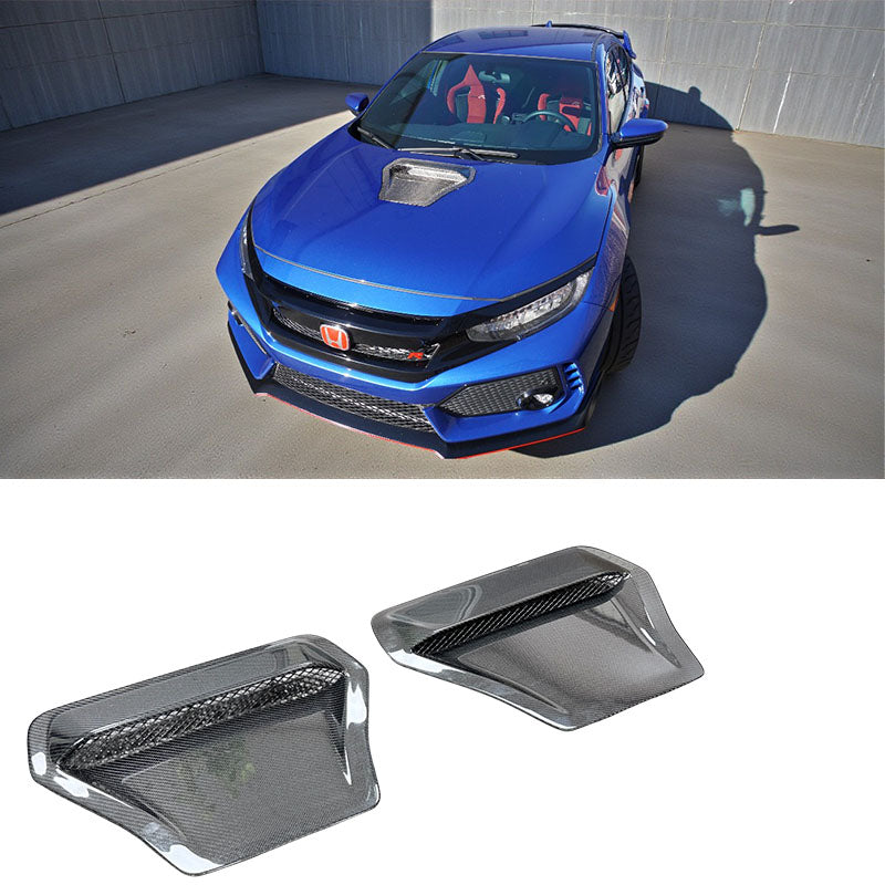 引擎蓋進氣罩 碳纖維 Dry Carbon Fiber 2017-2021 Civic Typer FK8