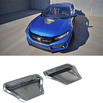引擎蓋進氣罩 碳纖維 Dry Carbon Fiber 2017-2021 Civic Typer FK8
