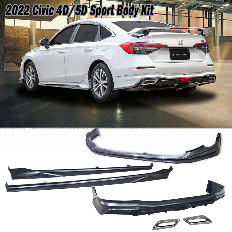 Sport 款套裝組 前中包+後中包+側裙 2022-2026 Honda Civic 4門/5門