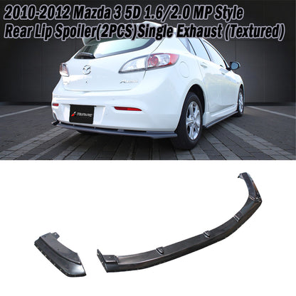 MP款三片式後下定風翼  2010-2012 Mazda 3 5門
