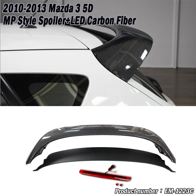 MP款尾翼 ABS / 碳纖維 Carbon Fiber/ABS 2010-2014 Mazda 3 5門