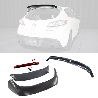 MP款尾翼 ABS / 碳纖維 Carbon Fiber/ABS 2010-2014 Mazda 3 5門