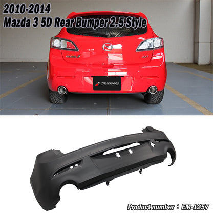 後保桿  2010-2014 Mazda 3 5門