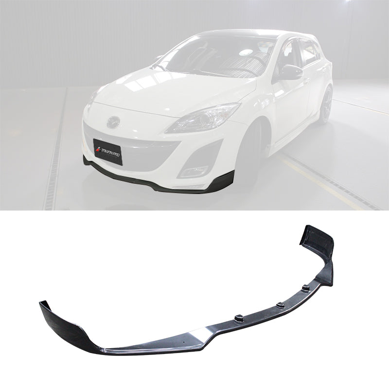 OEM款日規樣式前下巴+二片式定風翼 2010-2012 Mazda 3 4門/5門