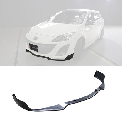 OEM款日規樣式前下巴+二片式定風翼 2010-2012 Mazda 3 4門/5門