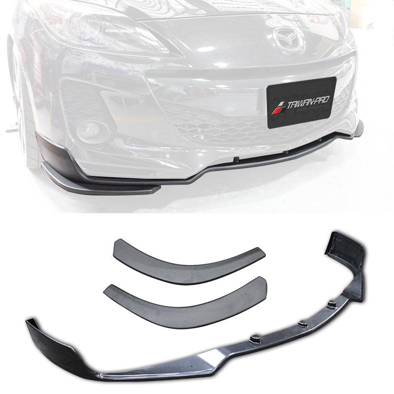 OEM款日規樣式前下巴+二片式定風翼 2013-2014 Mazda 3 4門/5門