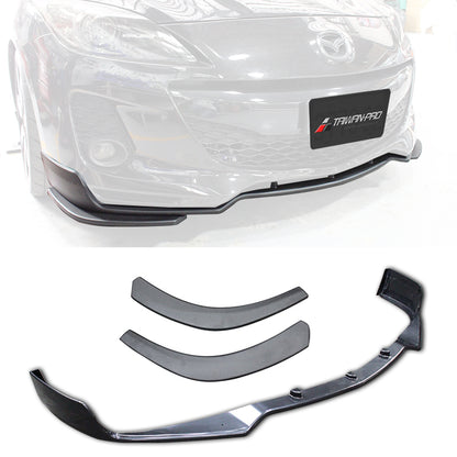 OEM款日規樣式前下巴+二片式定風翼 2013-2014 Mazda 3 4門/5門