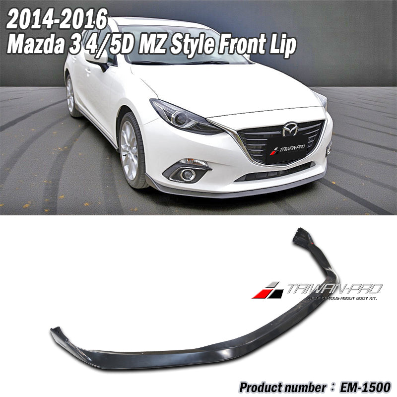 MZ款定風翼前下巴  2015-2016 Mazda 3 4門/5門