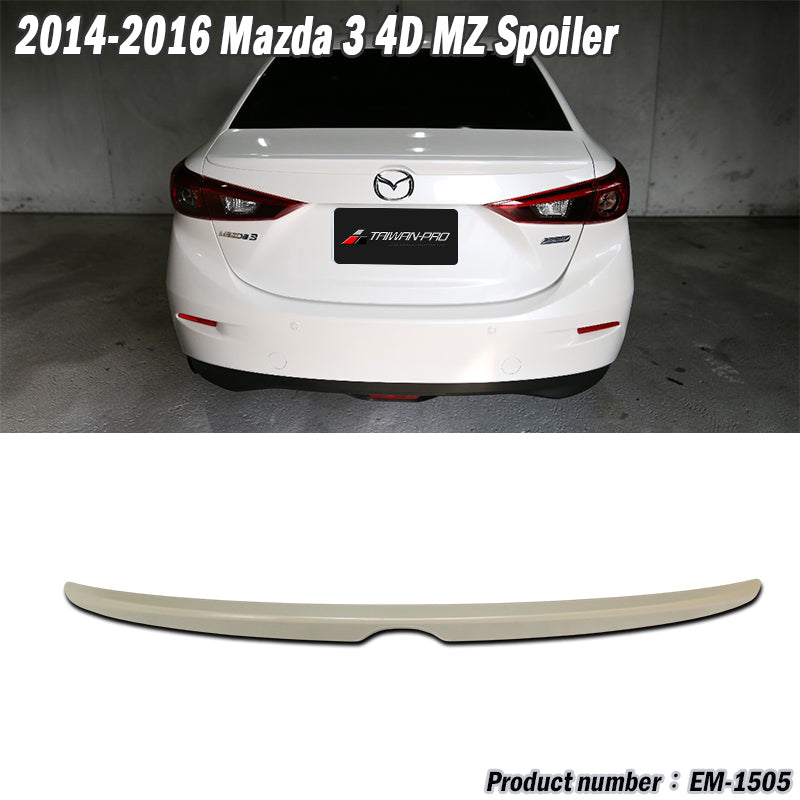 MZ Style Rear Spoiler 2015-2018 Mazda 3 4-door