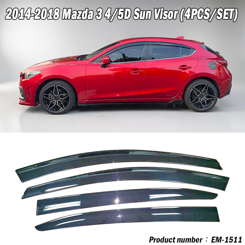 晴雨窗 2015-2018 Mazda 3 4門/5門