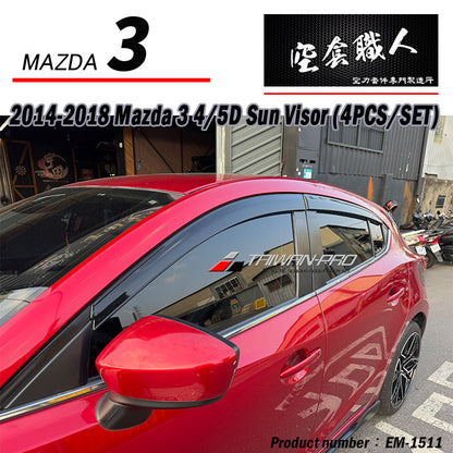 晴雨窗 2015-2018 Mazda 3 4門/5門