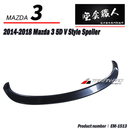 GV Style Spoiler for 2015-2018 Mazda 3 5-door