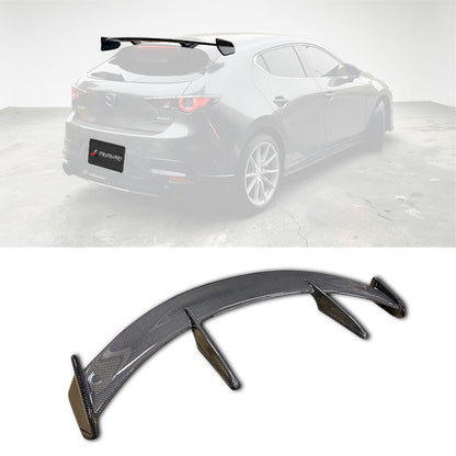 KS款尾翼 碳纖維 Carbon Fiber/FRP玻璃纖維 2015-2026 Mazda 3 5門