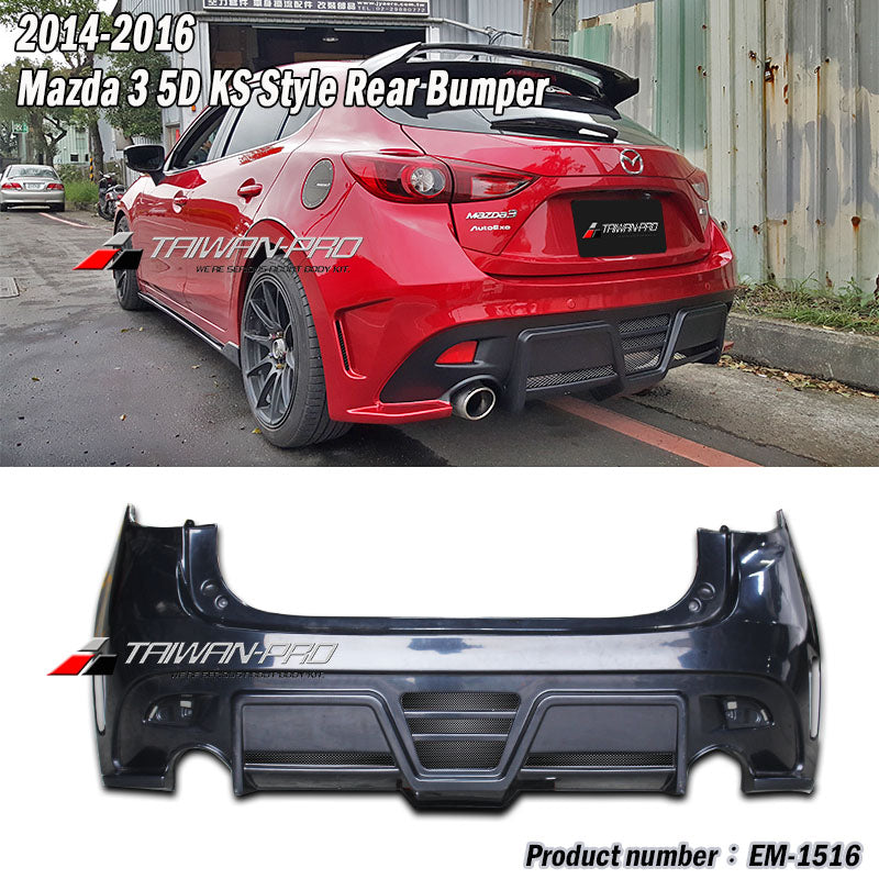 KS款後保桿 2015-2018 Mazda 3 4門/5門