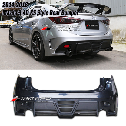 KS保桿套裝組 前保+側裙+後保 2015-2016 Mazda 3 4門/5門