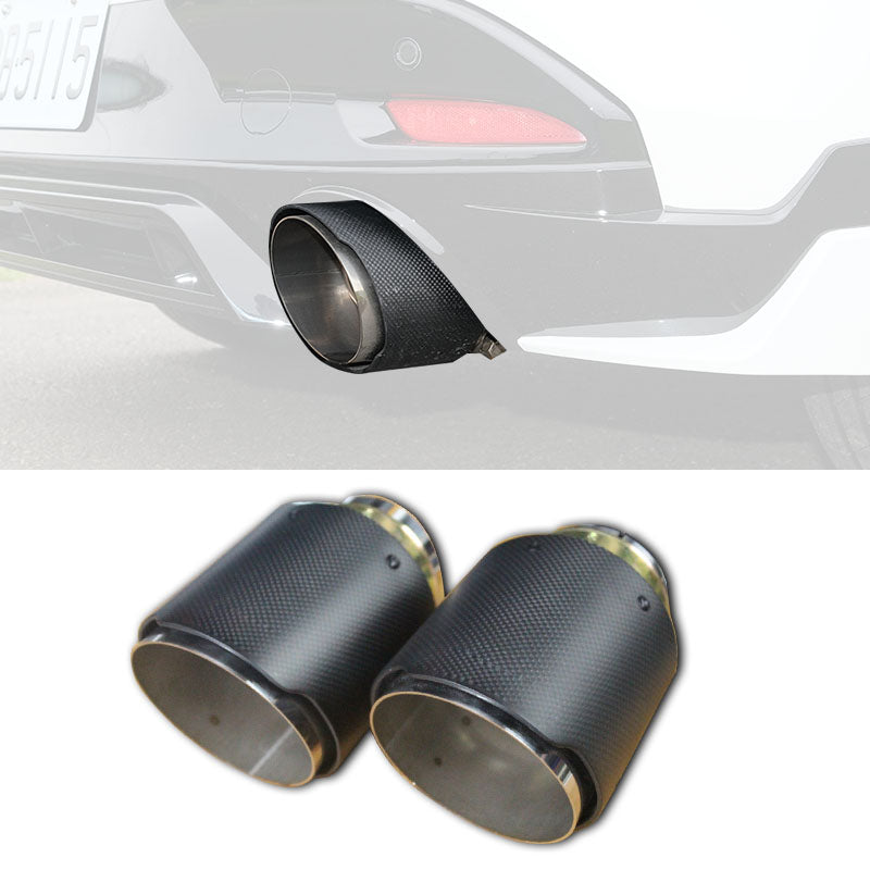 尾飾管 碳纖維+白鐵 Carbon Fiber