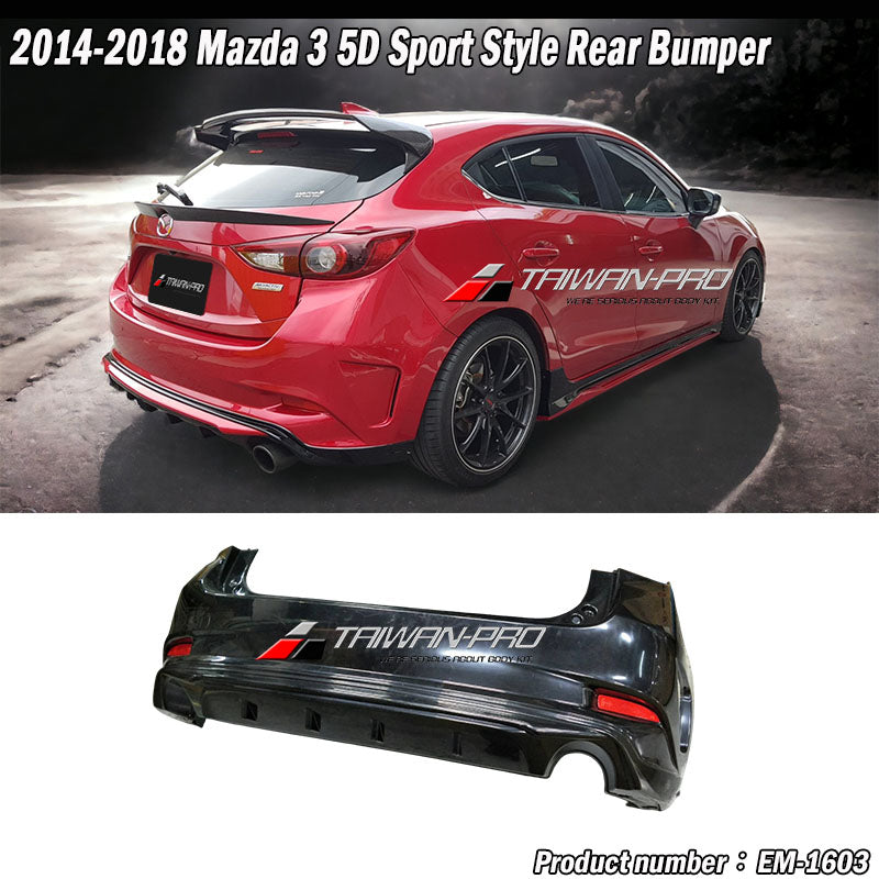 MK款後保桿 2015-2018 Mazda 3 5門