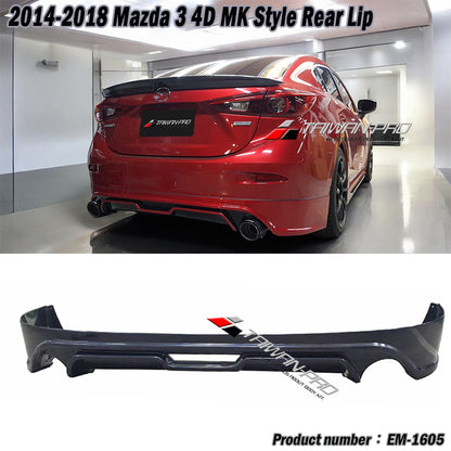 MK套裝組 前下巴+後下巴+側裙 2017-2018 Mazda 3 4門/5門